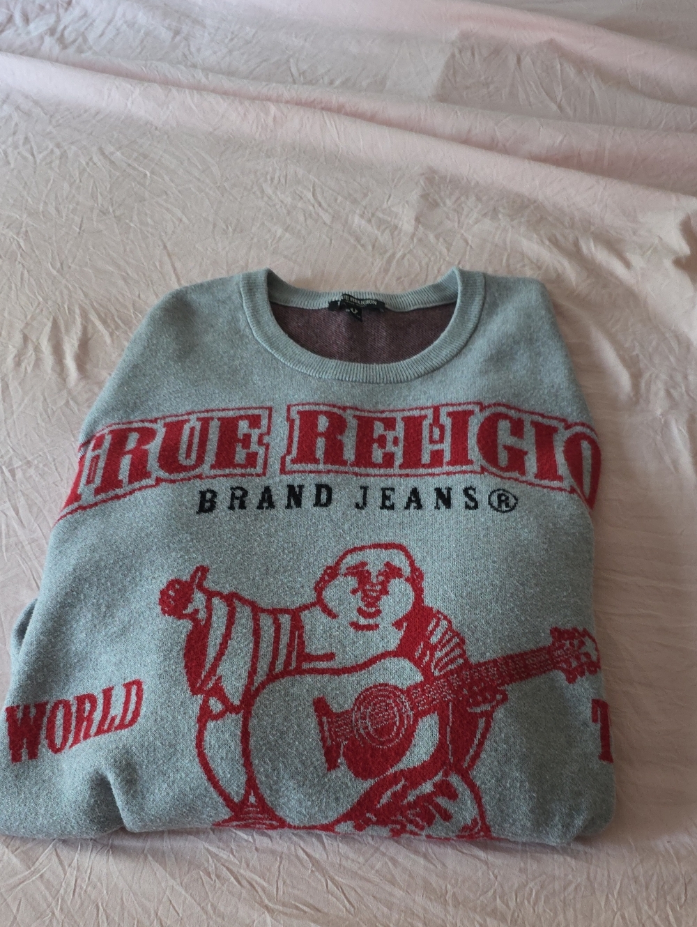 TRUE RELIGION BOXY CASHMERE SWEATER MNS 2X